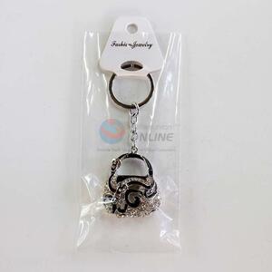 Wholesale Decorated <em>Women</em> Purse Key Ring With CZ Diamon