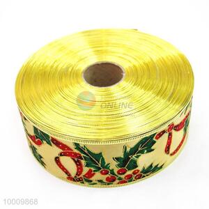 Wholesale Tiny Fruit Satin Ribbon With Gold Border