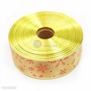 Wholesale Snow Pattern Satin Ribbon 