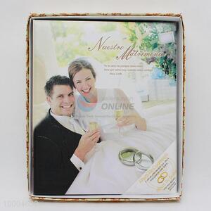 33*33CM Large Wedding Photo Album (English/Spanish)