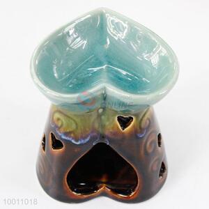 Heart Shape Ceramic Incense Burner Aromatherapy Oil Burner