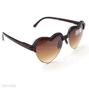 Heart Shaped lens Half Frame Sunglasses For Men And Women