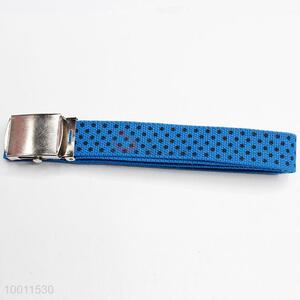 Casual Point Blue Waistband Webbing Belt for Men/Women