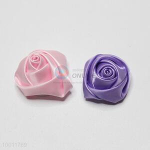 Ployester  ribbon rose flower