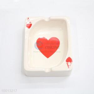 Wholesale Poker Shaped Windproof Iron Ashtray