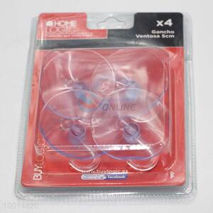 5cm Suction Cups Sucker Hook Holder Bathroom Wall Window Plastic Rubber Clear