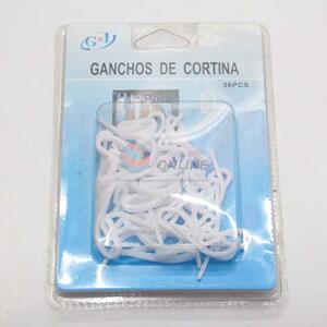 Wholesale Practical White Plastic Shower Curtain Hooks Snap Clip