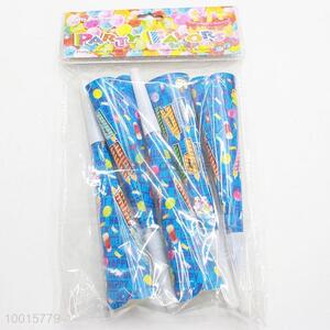 Wholesale 6pcs/bag Party Decoration Party Toys Blue Paper Trumpet