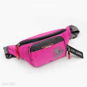 Rose red girl waist bag