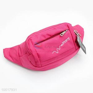 Rose red jogging running waist bag