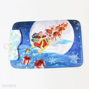 Christmas Pattern Polyester&PVC Bath Mat