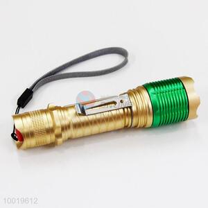 500m Wholesale Golden High Power Camping Torch Light Waterproof Flashlight