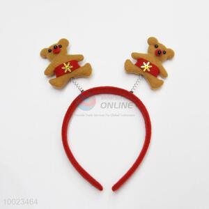 Hot Sale Cute Bears Head Non-woven Christmas Party Head Band