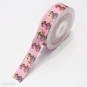 Hot Sale High Quality 2.2CM Little Bear Pattern Print Ribbon