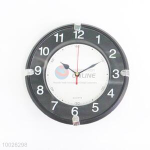 Black&White Round Plastic Wall Clock