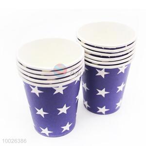 Purple Little Star Pattern Disposable Paper Cup