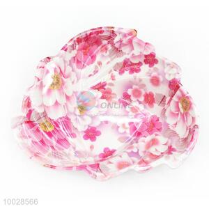 Shell Shaped Allover Pink Melamine Fruit Plate