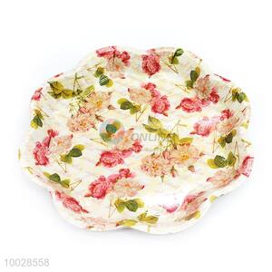 Wholesale Flower Shaped Allover Melamine Fruit Plate