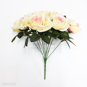 Beautiful 12 Heads Rose Decoration Artificial Flower/Home Decor Flower