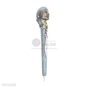 Man Head Resin Ball-point Pen