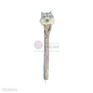 Wolf Head Resin Ball-point Pen