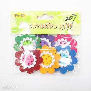 Wholesale Button Flower Shape Felt Decorative Gift