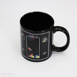 Sliding Blocks Pattern Color Changing Ceramic Mug Cup