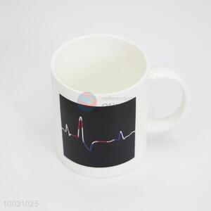 Electrocardiogram Color Changing Ceramic Mug Cup