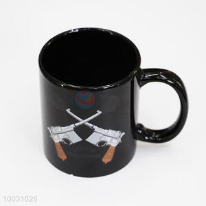 Gun Pattern Color Changing Ceramic Mug Cup