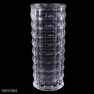 Hot Sale Plaid Style Glass Bottle Straight Crystal Vase