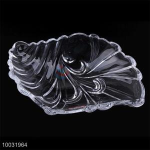 Wholesale Whelk Shape Glass Fruit Plate