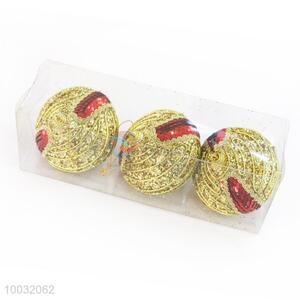 Golden Christmas Tree Decoration Promotional Christmas Ball