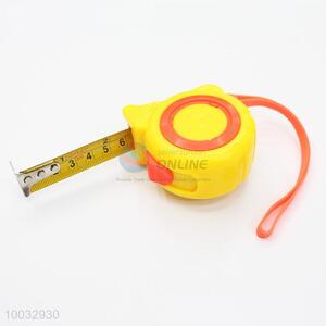 Cute design 3m yellow-orange tape measure/measuring tape