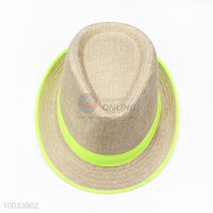 Fluorescent Green Border Fashion Hat/Top Hat