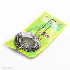 Stainless Steel Grid Leakage Ladles Set