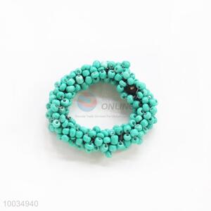 Green Bead Girls Hair Accessories Elastic Hair Band Hair Ring