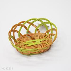 Multifunction oval weaving storage basket