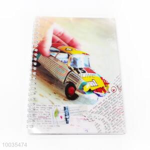 Car Pattern Spiral Binding Paper Notebook