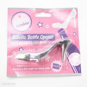 High-heels shoes shape zinc alloy novelty bottle opener