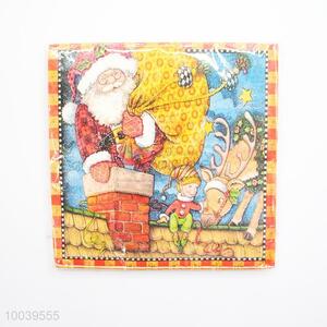 Father Christmas Pattern Square Napkin