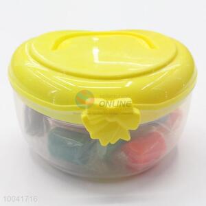 13*10*7CM Muticolour Best Selling Educational Plasticine Put in a Heart Shaped Bottle