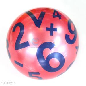 20cm number printed pvc elastic soccer soft bouncy <em>toy</em> <em>balls</em>