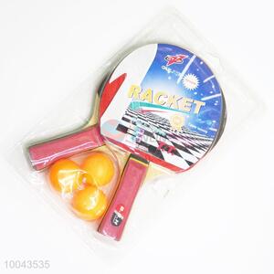 2pcs Wood&Sponge Table Tennis Bats Set