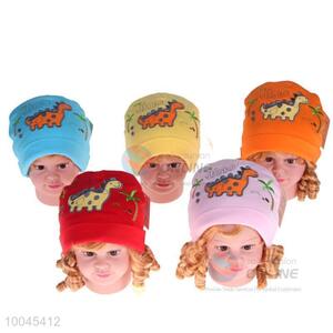 Unique designs dinosaur pattern cotton infant hats