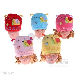 New snail pattern cotton winter hats/baby beanies