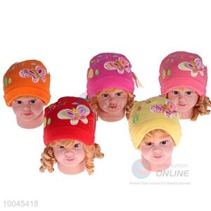 Fashion butterfly decoration beanie hats for babies