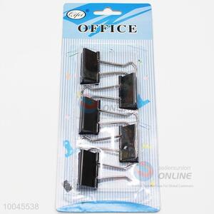 5pcs Black Ticket/Metal Clips Set