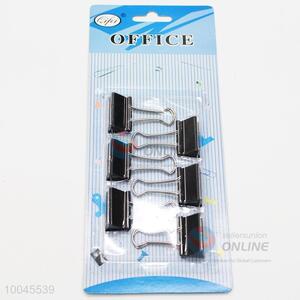 6pcs Black Ticket/Metal Clips Set