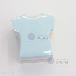 Multiple Quantity Clothes Shape Sticky Note Pad With Colorful Pages/Sticky Notes