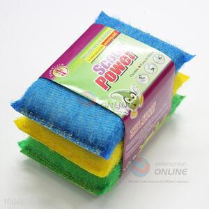 Wholesale 3Pcs Multi Color Scouring Pad